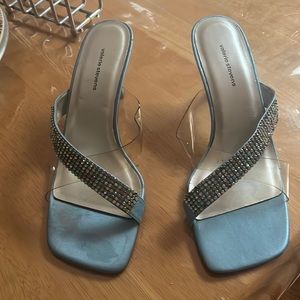 Valerie Stevens 3inch heels with rhinestones